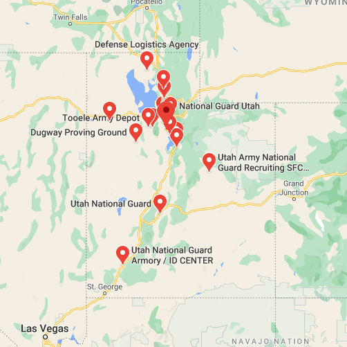 Bases militares en Utah