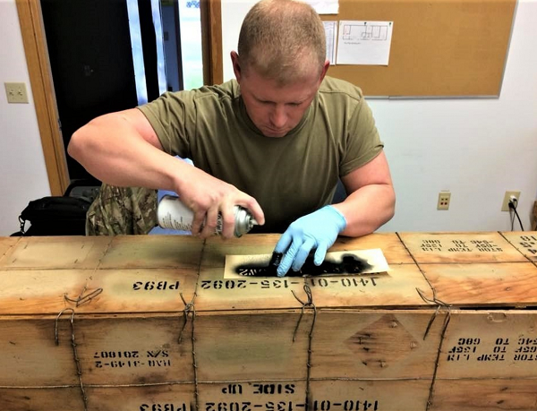 Especialista en municiones del ejército MOS 89B