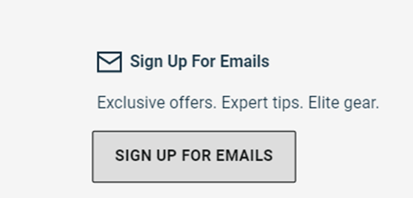 suscripción al boletín de eastbay para obtener descuentos