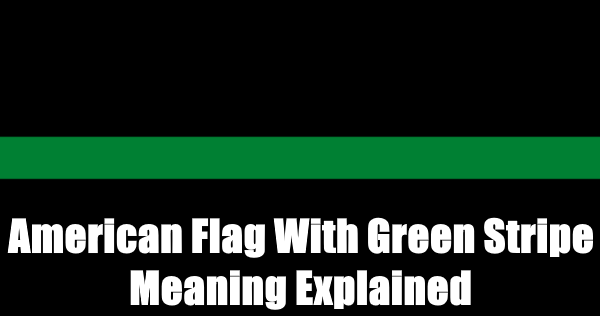 bandera americana con rayas verdes significado