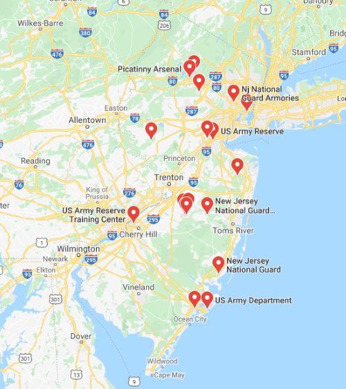 Bases militares en Nueva Jersey