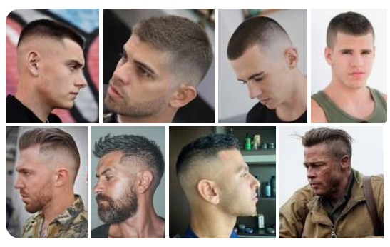 estilos de corte de cabello militar