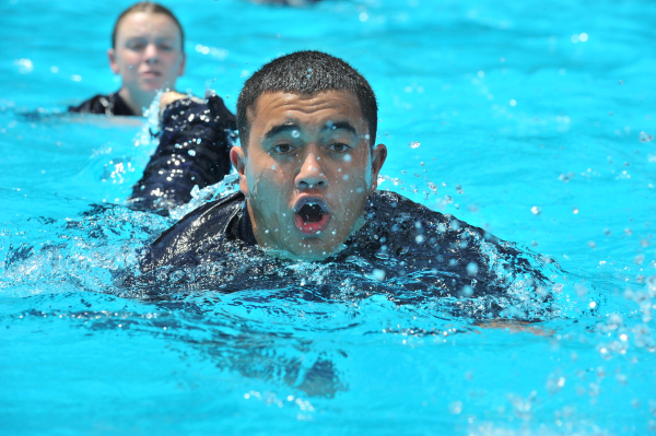 prueba de natación marina