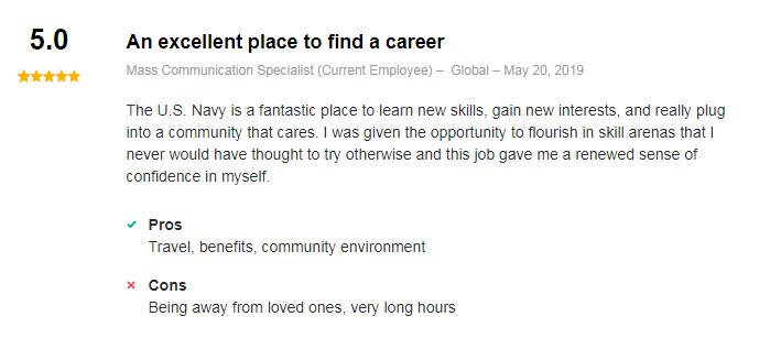 revisión de la tasa de mc de la marina