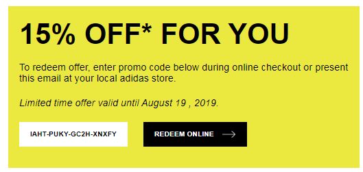código de cupón de adidas