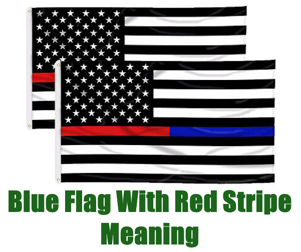 Bandera americana con ripe azul rojo significado