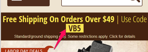 código de cupón brownells