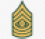 e 9 insignia de sargento mayor del ejército