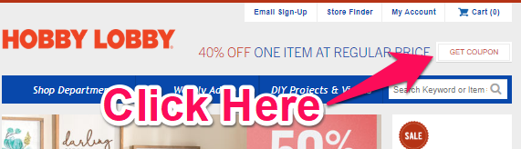 cupón de lobby de pasatiempos