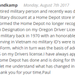 queja de descuento militar de home depot 2