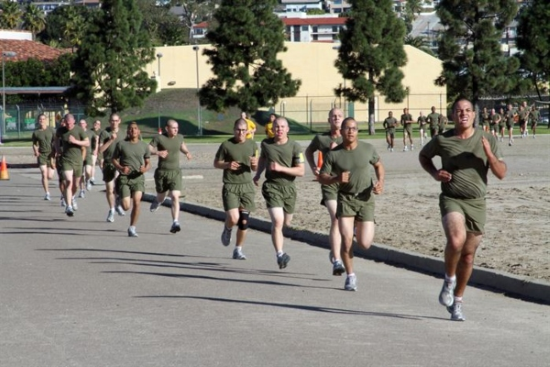 pantalones cortos de seda de los marines