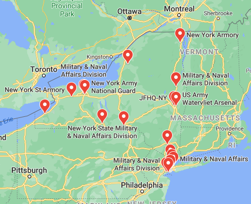 Bases militares en Nueva York