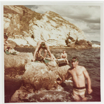 hombres rana de la marina