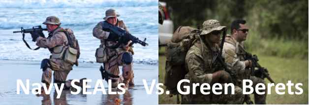 Boina verde vs Navy Seal