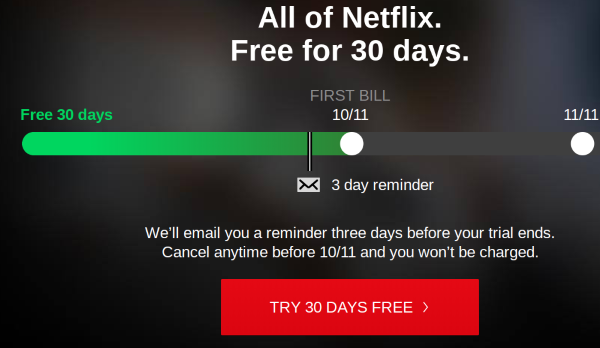 prueba gratuita de netflix