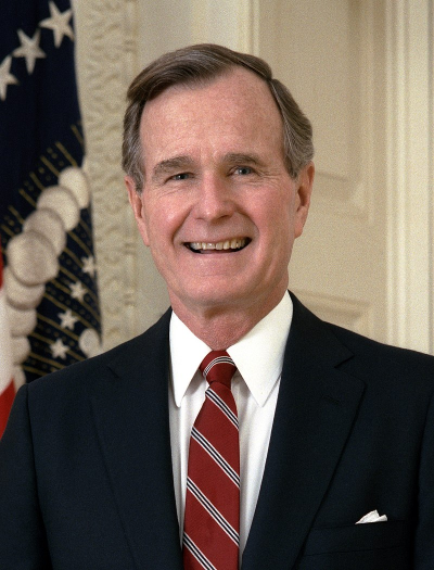 presidente George HW Bush servicio militar