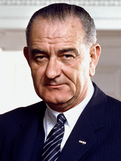 presidente Lyndon B. Johnson servicio militar