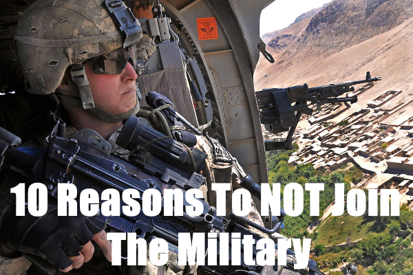 razones para no unirse al ejército