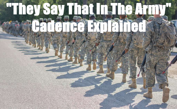 Dicen que en la cadencia del ejército