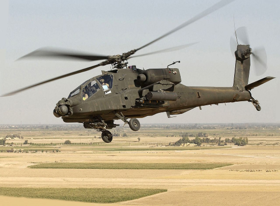 AH-64 Apache es un helicóptero de ataque utilizado por el ejército de EE. UU.