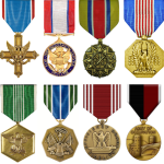 Medallas del Ejército clasificadas en orden