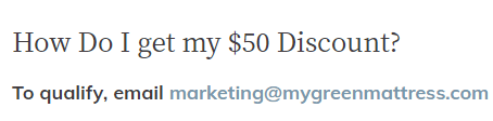 Descuento militar My Green Mattress