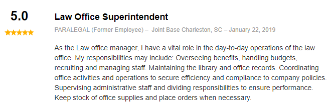 revisión de asistente legal de la fuerza aérea