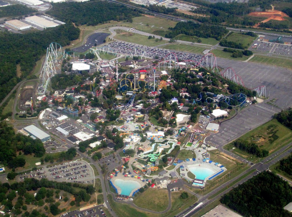 vista aerea de carowinds