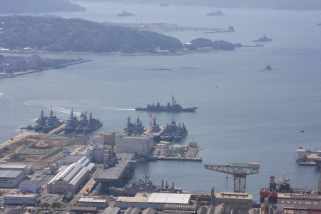 actividades de la flota de la base naval en sasebo japón