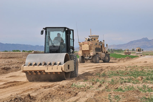 ingeniero de construcción horizontal del ejército