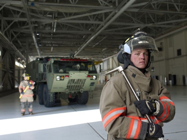 bombero del ejército estadounidense